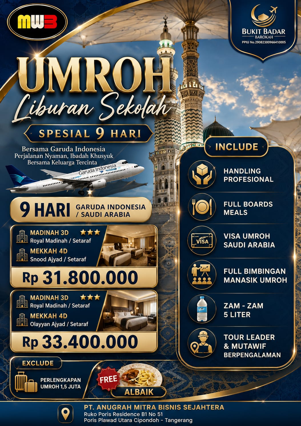 Umrah Liburan Sekolah